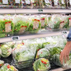 Buying lettuce in a grocery store. Via Rawpixel